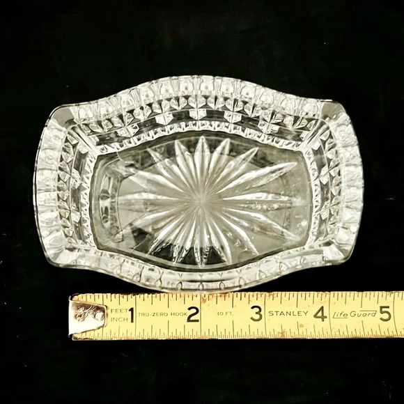 Crystal Trinket Box~With Lid / Vintage - Picture 6 of 9